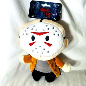 Friday the 13th Squeaky dog toy Jason Vorhees 8" Plush NEW Fetch For Pets Horror